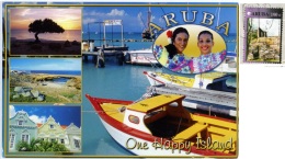 ARUBA  One Happy Island  Multiview  Nice Stamp - Aruba
