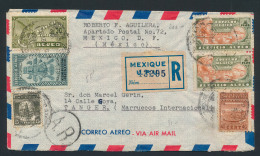 1948, R-brief Naar Marokko, Met Bonte Fr - Mexique