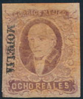 N° 5A '1856 Hidalgo 8R Lila' Roestvlekje - Messico