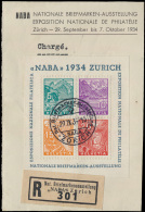 BF 1 'NABA 1934' Op Fragment, Zm (Yv € 6 - Other & Unclassified