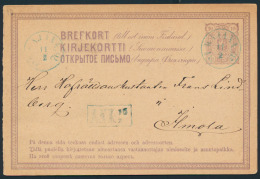 1870, Briefkaart 10P Violet Van Karjala - Andere & Zonder Classificatie