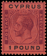 N° 102 '1924 George V, 1 Pound Purple An - Altri & Non Classificati