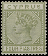 N° 20a '1883 Victoria 4 Pi Pale Olive-gr - Other & Unclassified