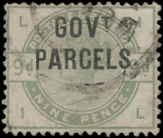 N° O 63 '1883, 9d Dull Green, Govt Parce - Andere & Zonder Classificatie