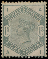 N° 196 '1884, 1 Sh Dull Green' Met Origi - Andere & Zonder Classificatie