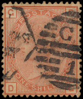 N° 163 '1881, 1 Sh Orange-brown, Pl 14' - Andere & Zonder Classificatie