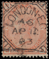 N° 160 En 163 '1881, 4d Grey-brown En 1 - Other & Unclassified