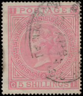 N° 127 '1867, 5 Sh Pale Rose', Zm (SG £ - Other & Unclassified