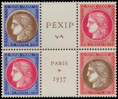 N° 348/51 'Pexip 1937 Paris' (zegels Uit - Other & Unclassified