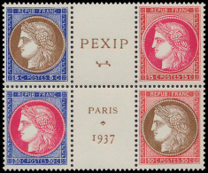 N° 348/51 'Pexip 1937 Paris' (zegels Uit - Altri & Non Classificati