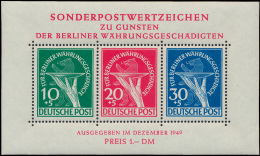 BF 1 'Wederopbouw 1949', Zm (Mi € 950) - Andere & Zonder Classificatie