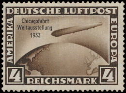 N° 496/98 'Zeppelin Chicagofahrt 1933', - Andere & Zonder Classificatie