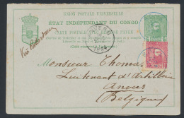 1894, PWS Nr 12  + OBP N° 7 Uit Boma 20/ - Postwaardestukken