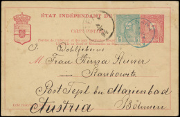 1894, PWS Nr 10 + OBPN° 6a (groen) Uit B - Entiers Postaux