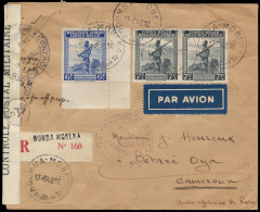 1942, Aangetekende Luchtpostbrief Van Gu - Storia Postale