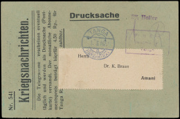 Postwaardestuk, Groene Kleur, Kriegsnach - Covers & Documents