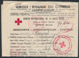 1944, Gehalveerd Document 'Rode Kruis' M - Autres & Non Classés