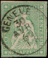 N° 30 'Helvetia 40R Groen' Zeer Goed Ger - Used Stamps
