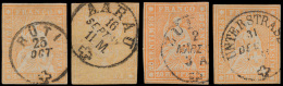 N° 29 'Helvetia 20R Oranje' (4x) Goed Ge - Used Stamps