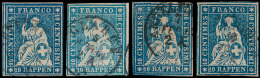 N° 27 'Helvetia 10R Blauw' (14x) Selecti - Used Stamps