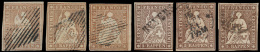 N° 26 'Helvetia 5R Bruin' (6x) Goed Gera - Used Stamps