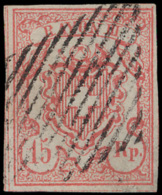 N° 23 '15R Rood, Type II' Zeer Breed Ger - Used Stamps