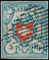 N° 20 '5R Blauw' Zeer Goed Gerand, Fijne - Used Stamps