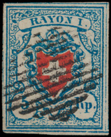 N° 20 '5R Blauw' Zeer Breed Gerand, Zeer - Used Stamps