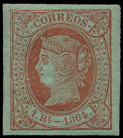 N° 63 '1864, 1 RI. Bruin Op Groen' LUXE - Used Stamps