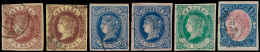 N° 57 (2x, Verschillende Tinten), 58, 59 - Used Stamps