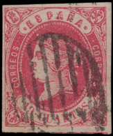 N° 56a 'Isabella II 19c Rose Op Wit Papi - Used Stamps