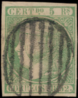 N° 15 'Uitgifte 1852, 5R Groen' Zeer Moo - Oblitérés