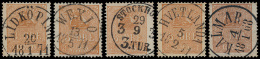 N° 12 '3 öre Bister' (17x) Uitgezochte E - Used Stamps