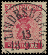 N° 11 '50 öre Karmijn' Met Prachtige Cen - Used Stamps