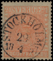 N° 5 '24 Sk Bco Rood' Zeer Mooie Tanding - Used Stamps