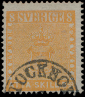 N° 4 '8 Sk Bco Oranjegeel' Lichte Afst. - Used Stamps