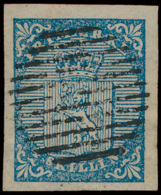 N° 1 '4 S Blauw' Breed Gerand, Prachtige - Used Stamps