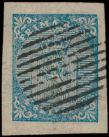 N° 1 '4 S Blauw' Uitzonderlijk Breed Ger - Used Stamps