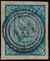 N° 1 '4 S Blauw' Zeer Breed Gerand, Zeer - Used Stamps