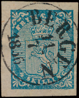 N° 1 '4 S Blauw' Breed Gerand, Prachtige - Used Stamps