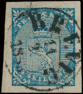 N° 1 '4 S Blauw' Zeer Breed Gerand, Zeer - Used Stamps