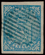 N° 1 '4 S Blauw' Zeer Goed Gerand, Zeer - Used Stamps