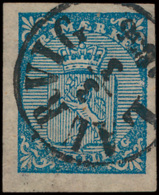 N° 1 '4 S Blauw' Breed Gerand, Zeer Mooi - Used Stamps