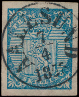 N° 1 '4 S Blauw' Breed Gerand, Prachtige - Used Stamps