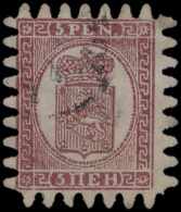 N° 11 '5p Bruinlila, Op Vertikaal Gelijn - Used Stamps