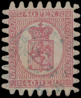 N° 9 '40p Roze Op Lila Papier' Perfecte - Gebruikt