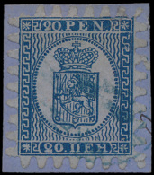 N° 8 '20p Blauw', Op Briefstukje, Perfec - Used Stamps