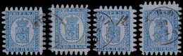 N° 8 '20p Blauw Op Blauw Papier, Tanding - Used Stamps