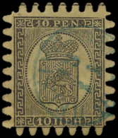 N° 7 '10p Zwart Op Geel Papier' Perfecte - Used Stamps