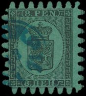 N° 6 '8p Zwart Op Groen Papier' Tanding - Used Stamps